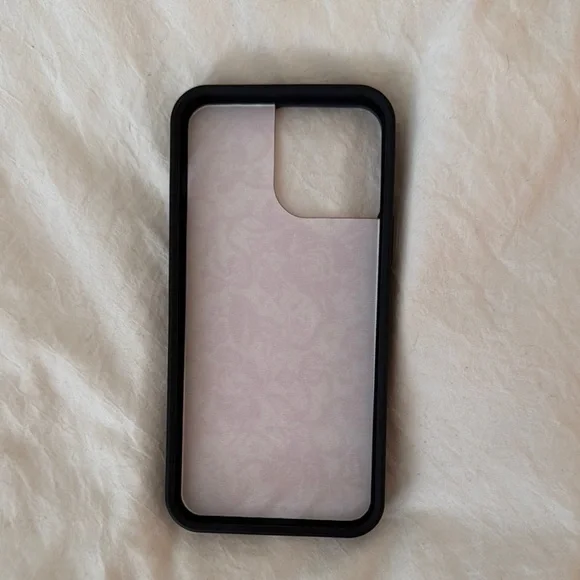 Wildflower 13 Pro Max Pink and Black Floral iPhone Case - Picture 2 of 3